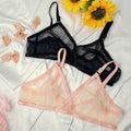 Pack of 2 Non-Padded & Non-Wired Full Net Transparent Cotton Bras – Soft & Comfortable