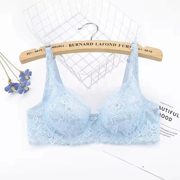 Women Bras Non-paded Plus Size Steel Ring Push Up Bra