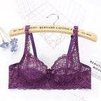 Women Bras Non-paded Plus Size Steel Ring Push Up Bra